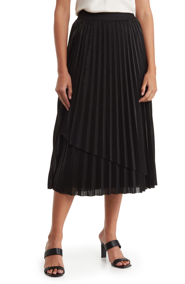DR2 by Daniel Rainn Pleated A-Line Skirt, Main, color, 