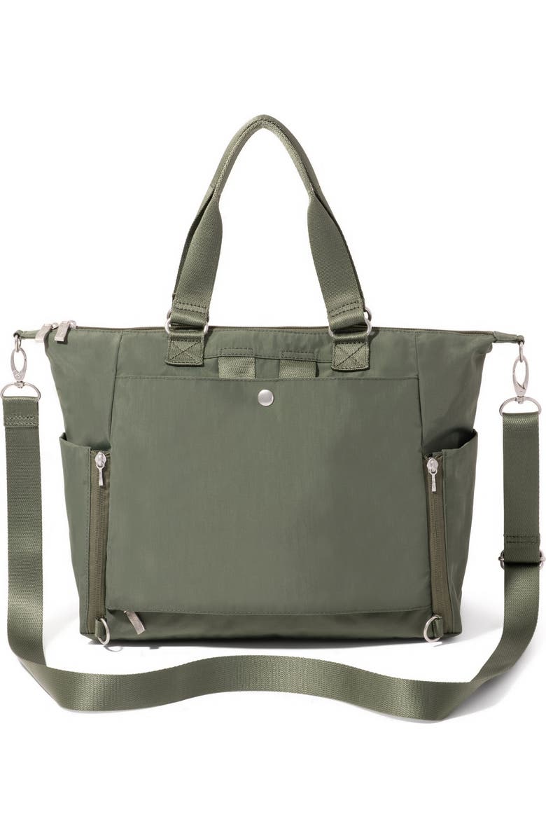 BAGGALLINI Trifecta Convertible Backpack with RFID Wristlet, Alternate, color, Thyme