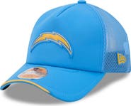New Era Men's New Era Powder Blue Los Angeles Chargers 2026 Sideline Apex 9FORTY Adjustable Trucker Hat