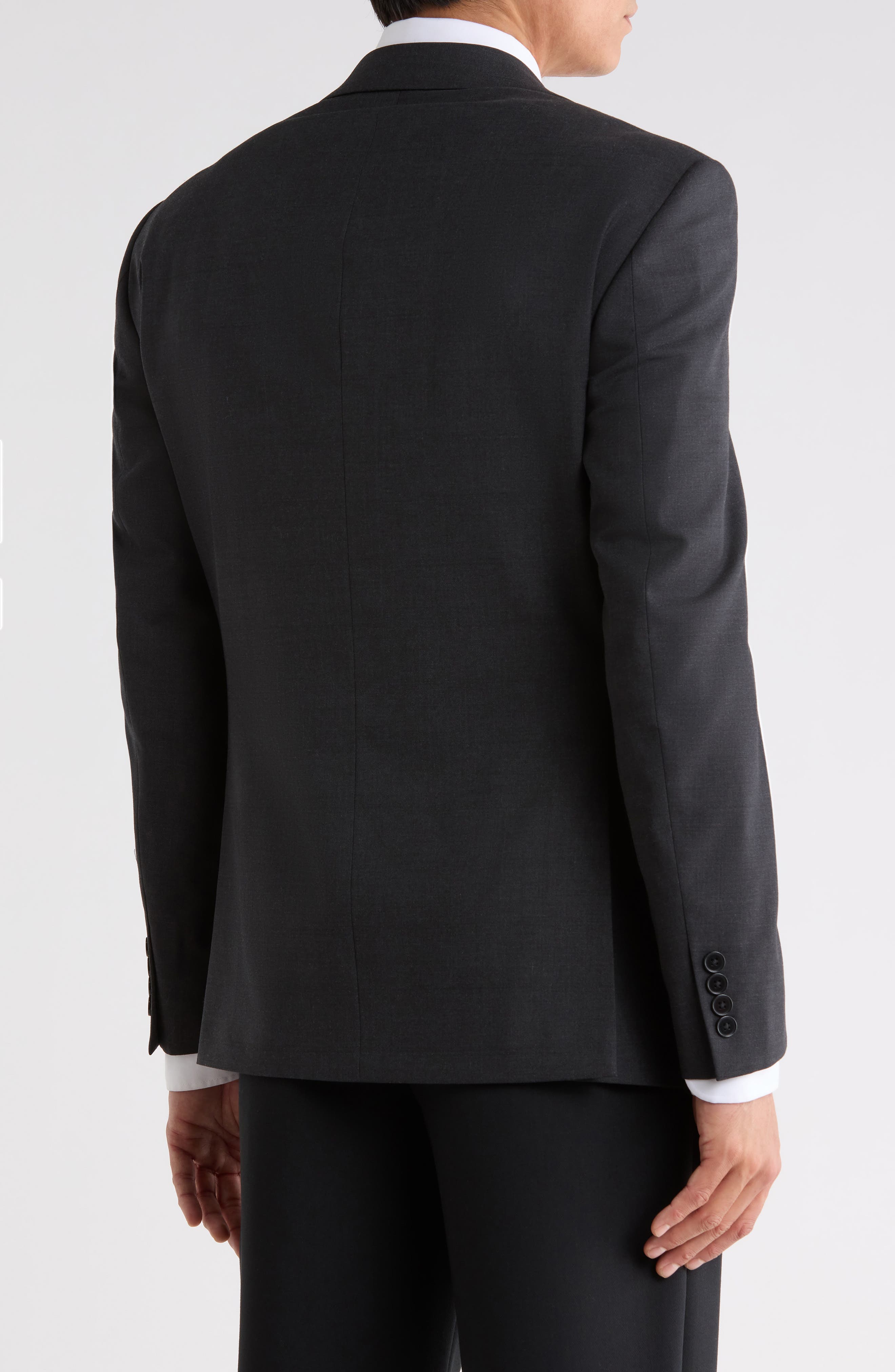 Stretch Wool Blend Suit Jacket