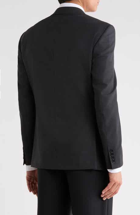 Stretch Wool Blend Suit Jacket