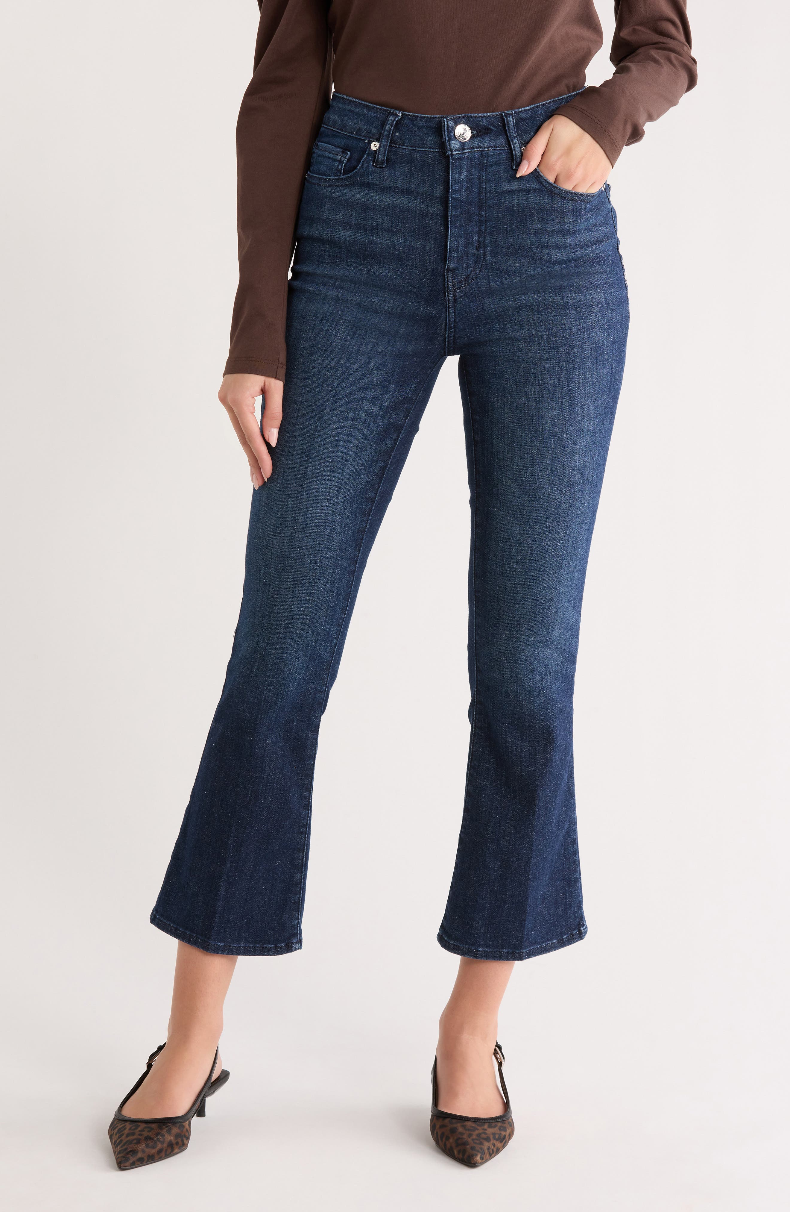 FRAME Le Cropped Mini Bootcut Jeans