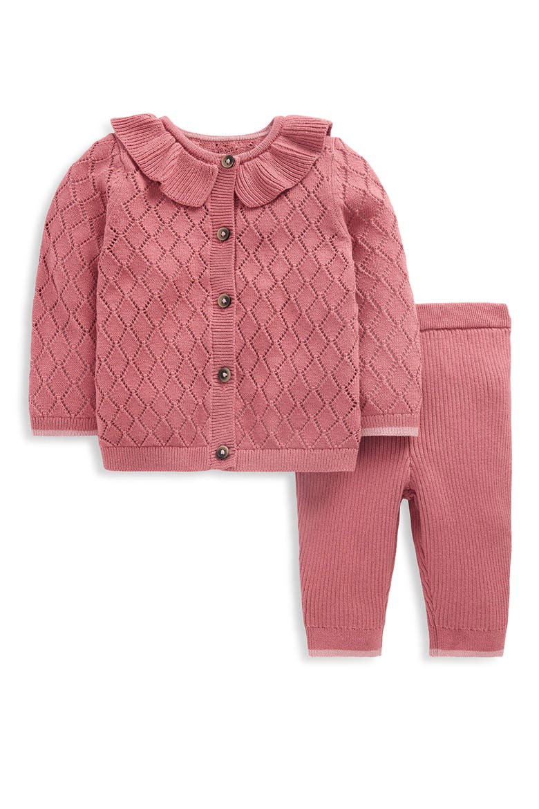 Kids' Pointelle Knitted 2-Piece Set, Main, color, PINK