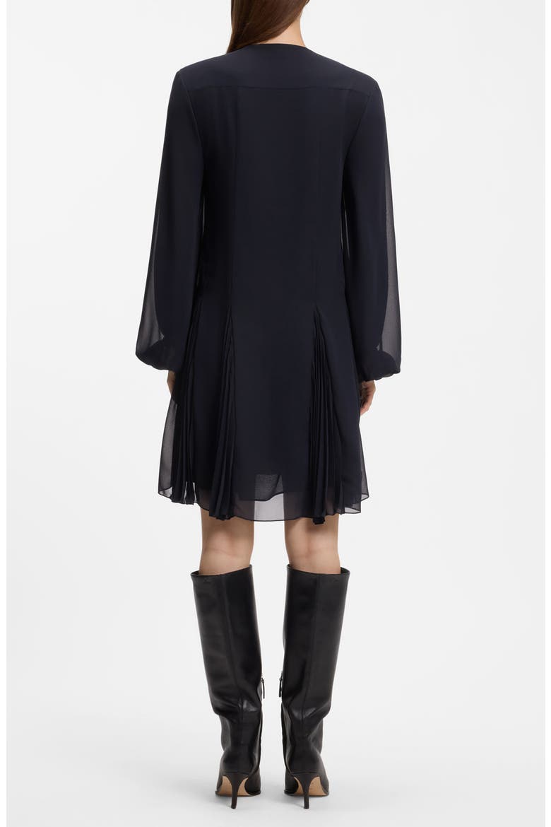 Donottati Long Sleeve A-Line Dress, Alternate, color, SKY CAPTAIN
