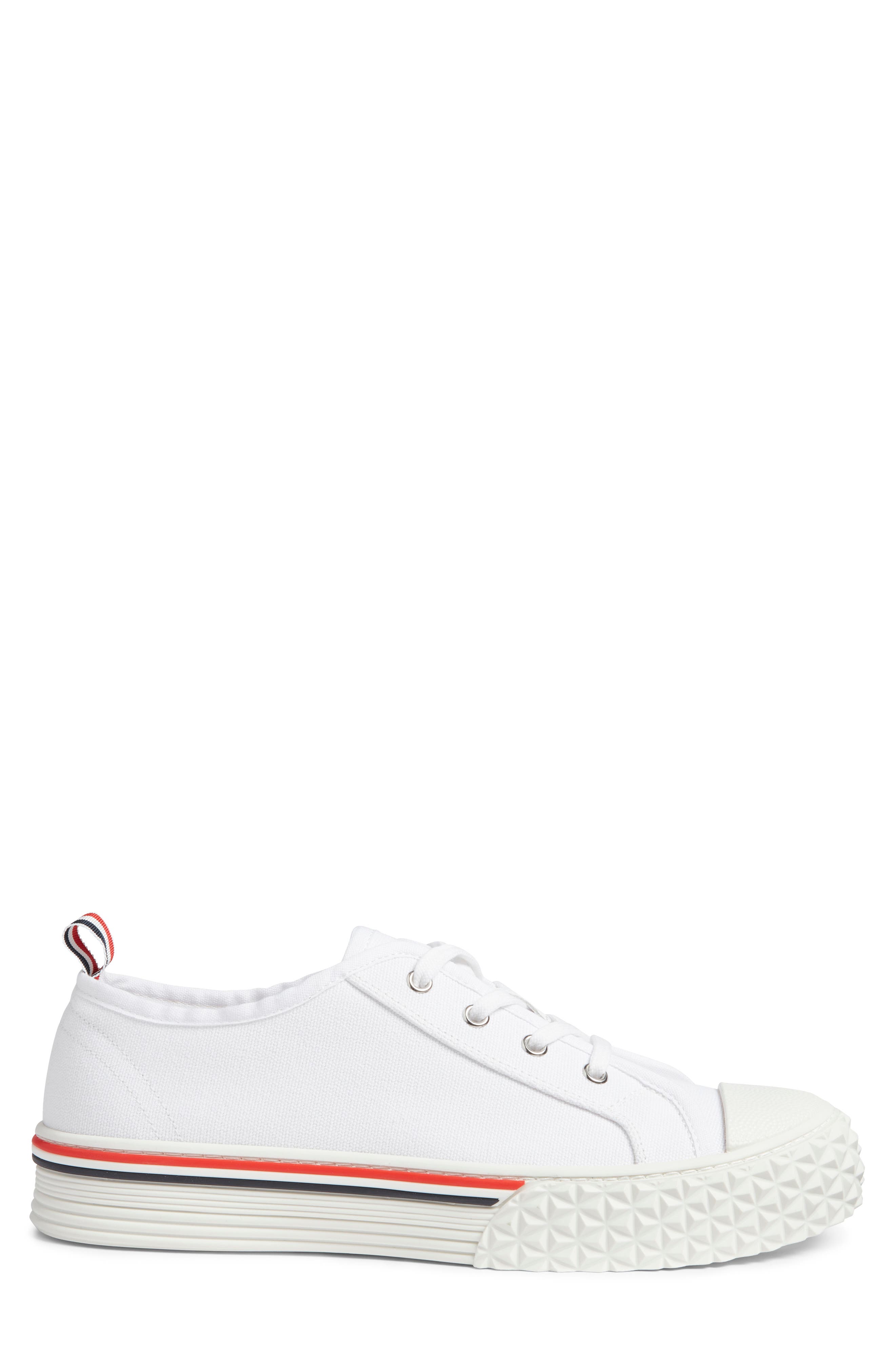Thom Browne Collegiate Low Top Sneaker, Alternate, color, White