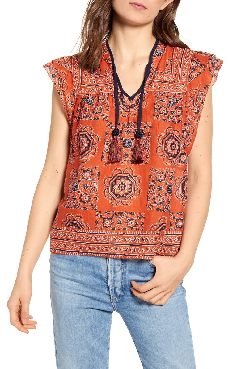Faherty Kingsley Print Top, Main, color,