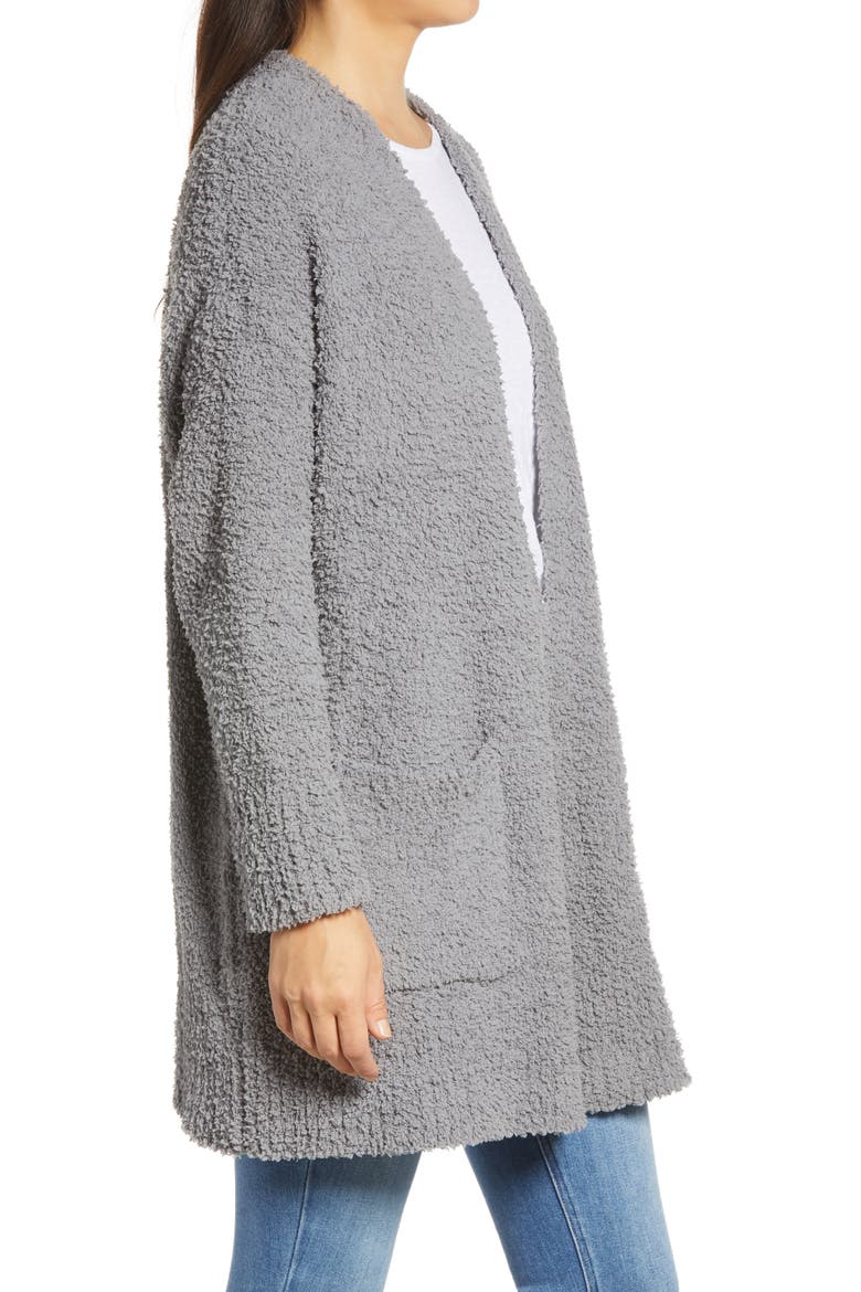 Island Soft Lounge Cardigan, Alternate, color, FOG GREY HEATHER