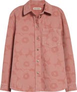Marimekko Maridenim Vaihe Unikko Denim Shirt Jacket