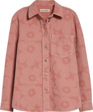 Marimekko Maridenim Vaihe Unikko Denim Shirt Jacket