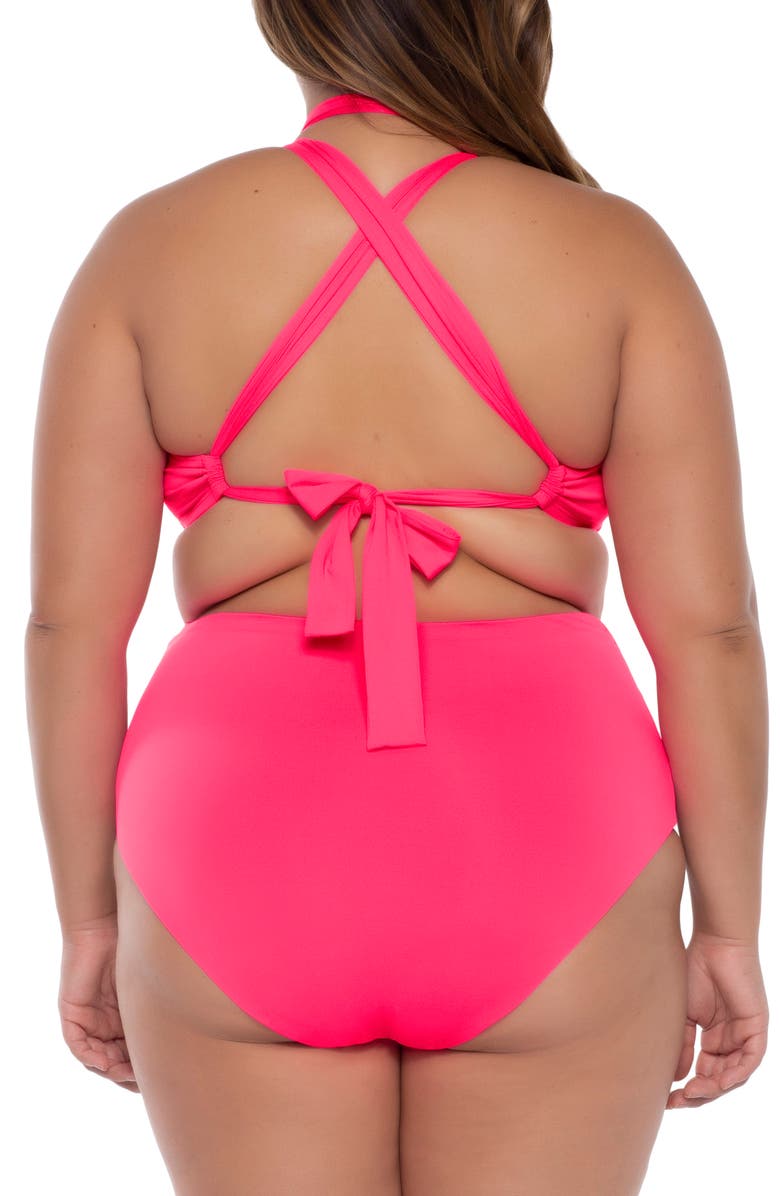 Becca Etc. Slasher Halter Bikini Top, Alternate, color,