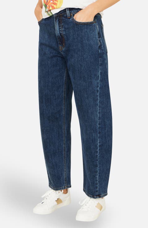 Denim Barrel Relaxed Fit Jeans