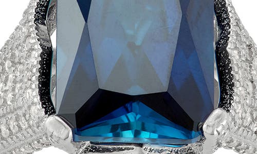 Fzn Simulated Sapphire & Cubic Zirconia Ring