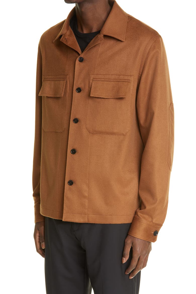 Cashmere Shirt Jacket, Alternate, color, VICUNA