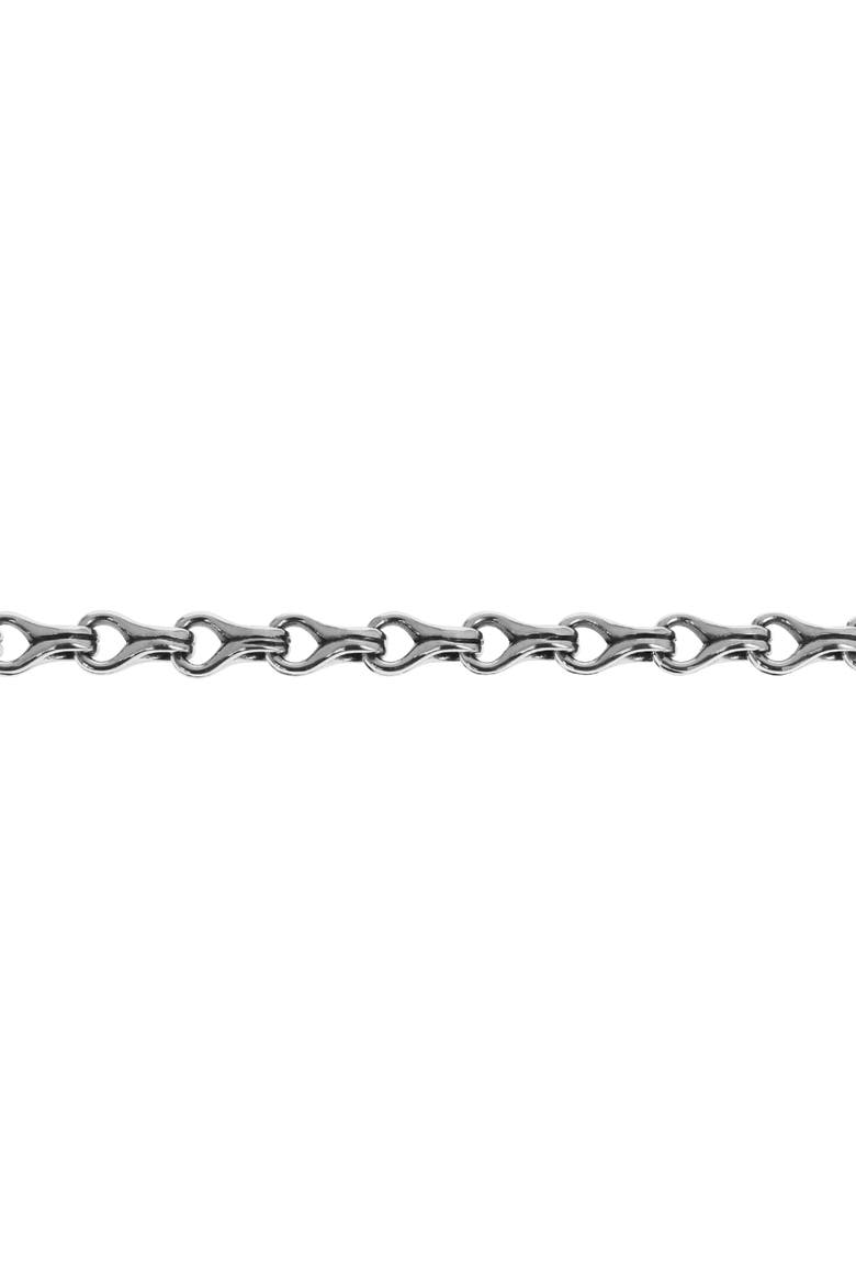Small Twisted Eight Link Bracelet, Alternate, color, Silver