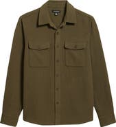 Treasure & Bond Texture Twill Button-Up Shirt