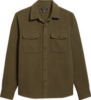 Treasure & Bond Texture Twill Button-Up Shirt