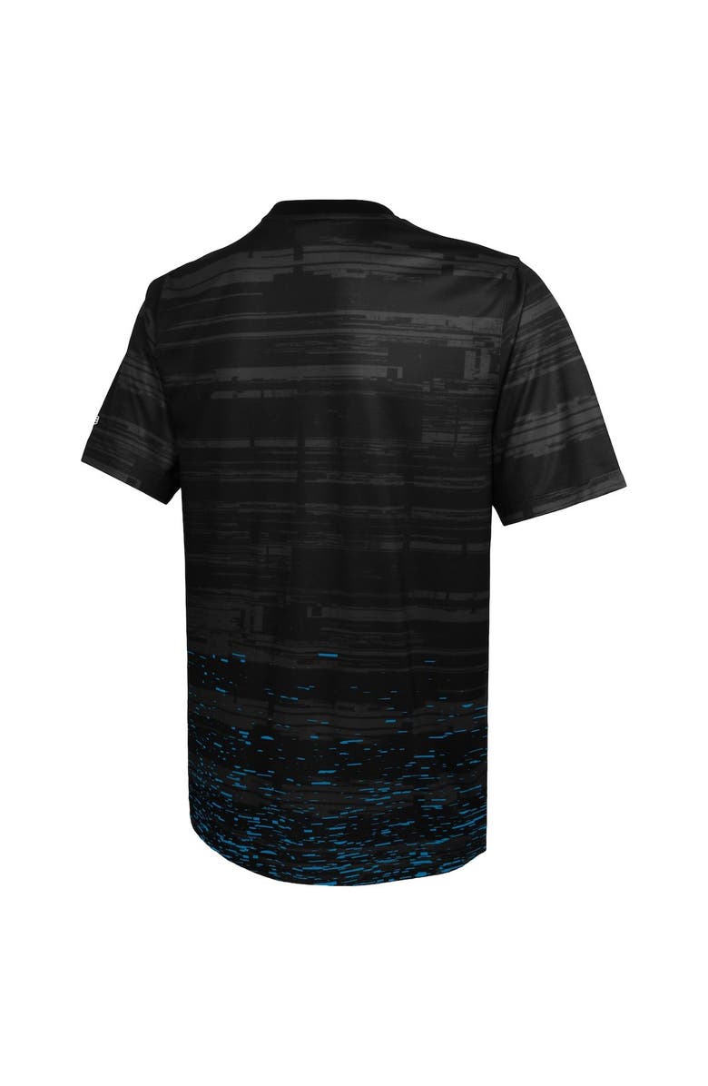 New Era Men's New Era Black Carolina Panthers Combine Authentic Sweep T-Shirt, Alternate, color, Black