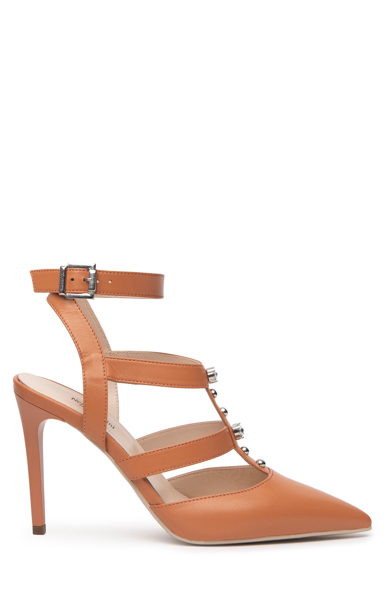 NeroGiardini Strappy Pointed Toe Pump, Alternate, color, 