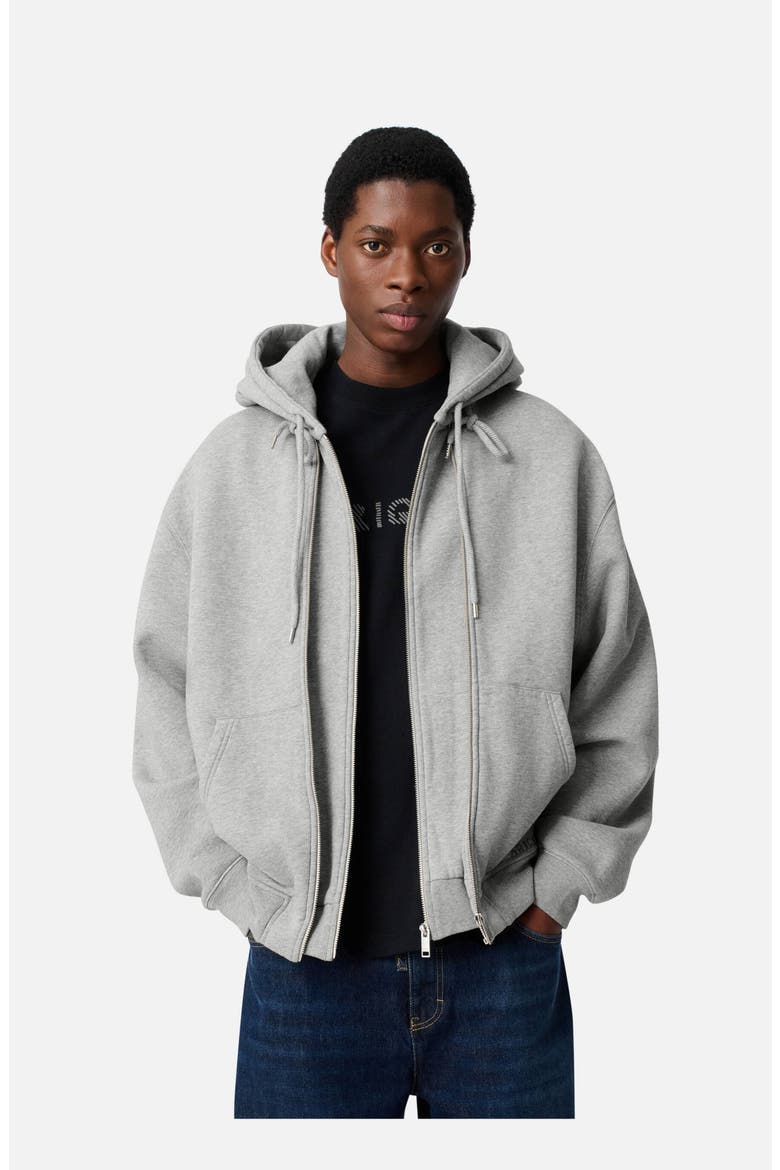 Trey Mélange Hoodie, Alternate, color, Grey Melange
