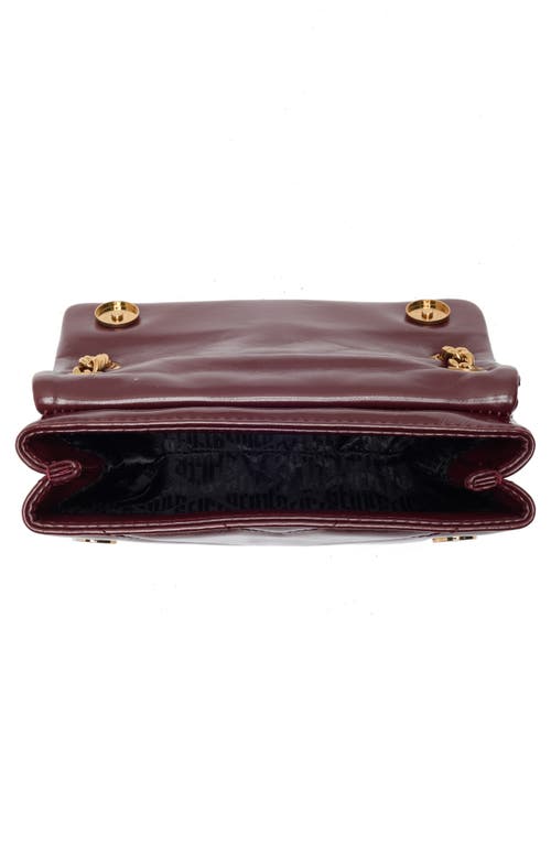 Kurt Geiger London Mini Kensington Quilted Leather Crossbody Bag In Burgundy