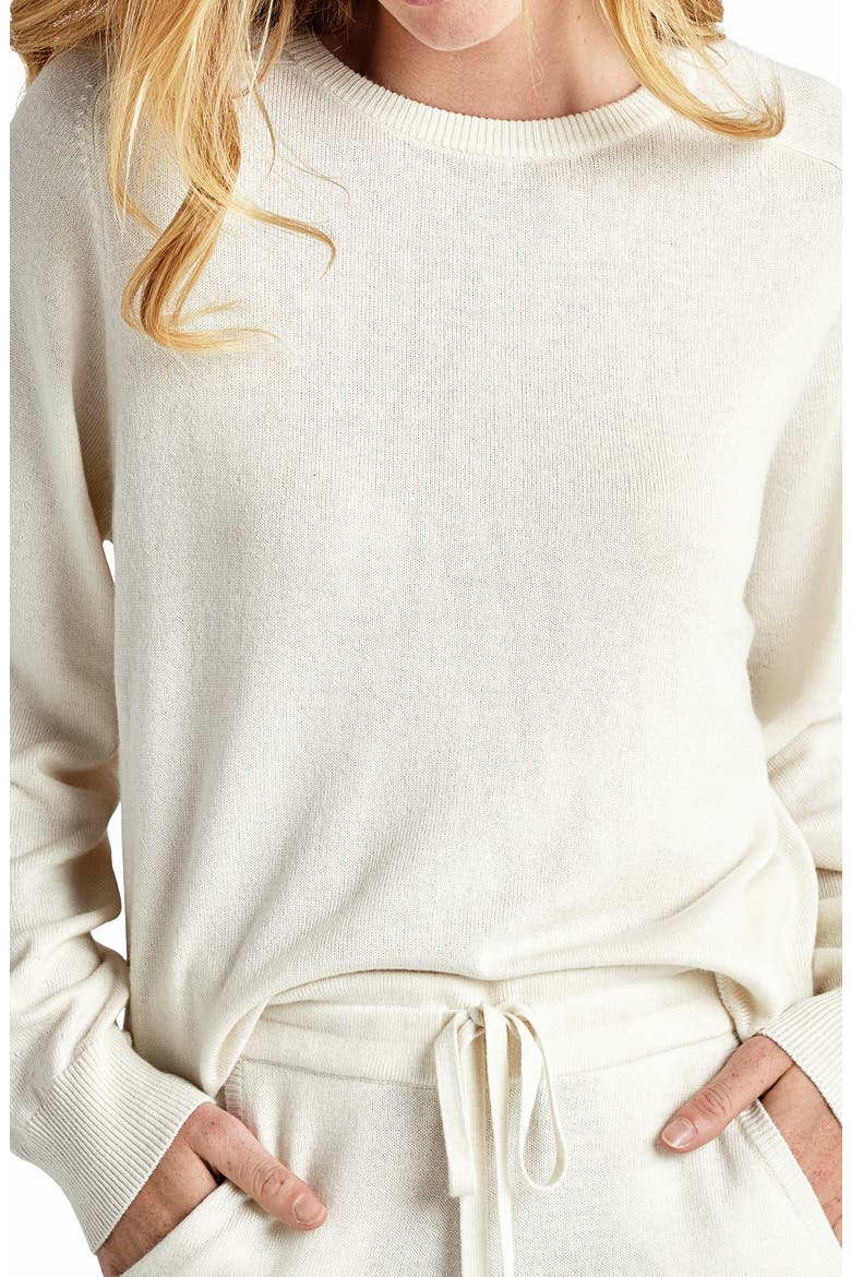 Elin Crewneck Sweater, Alternate, color, SNOW