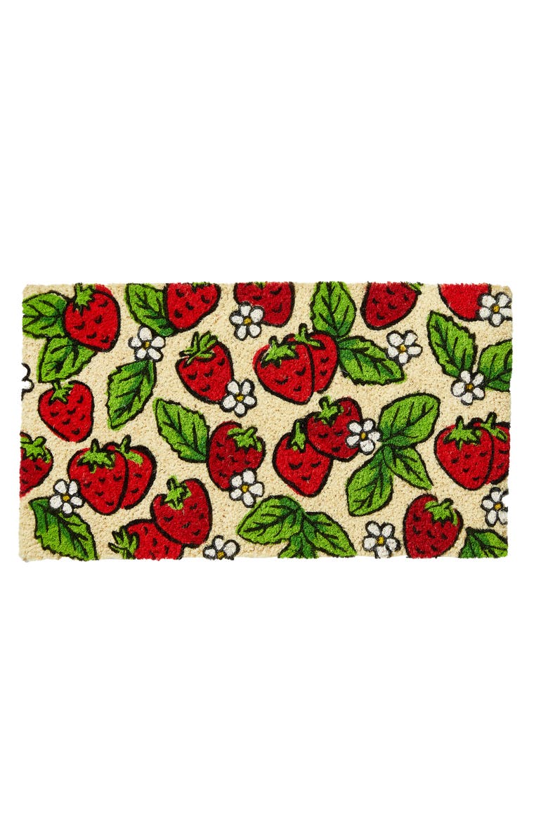 tag Strawberry Garden Coir Mat Multi Coir Summer, Main, color, Red