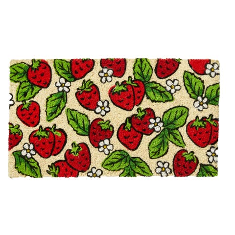 Strawberry Garden Coir Mat Multi Coir Summer