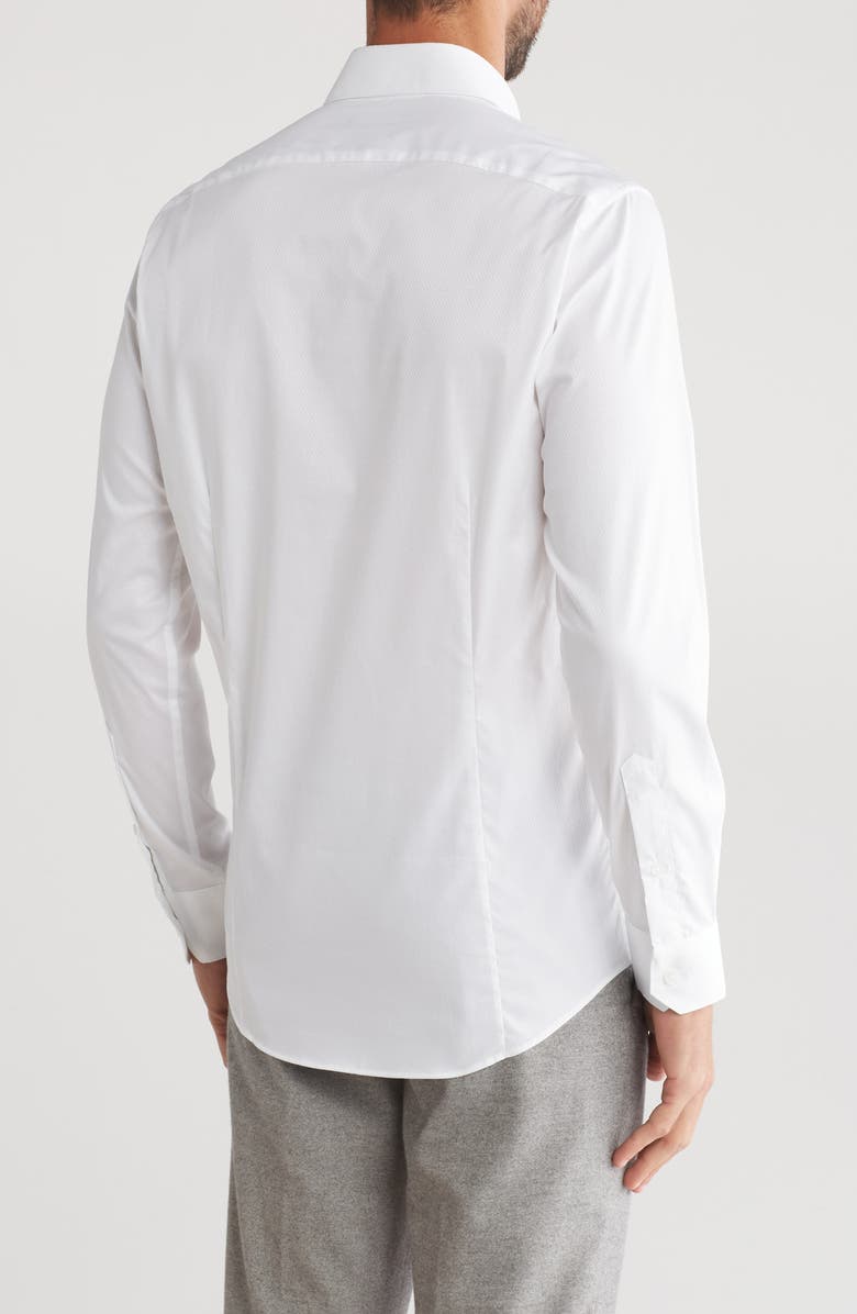 Cavalli Class Slim Fit Textured Dress Shirt, Alternate, color, 