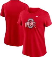 Nike Women's Nike Scarlet Ohio State Buckeyes Primetime Logo T-Shirt