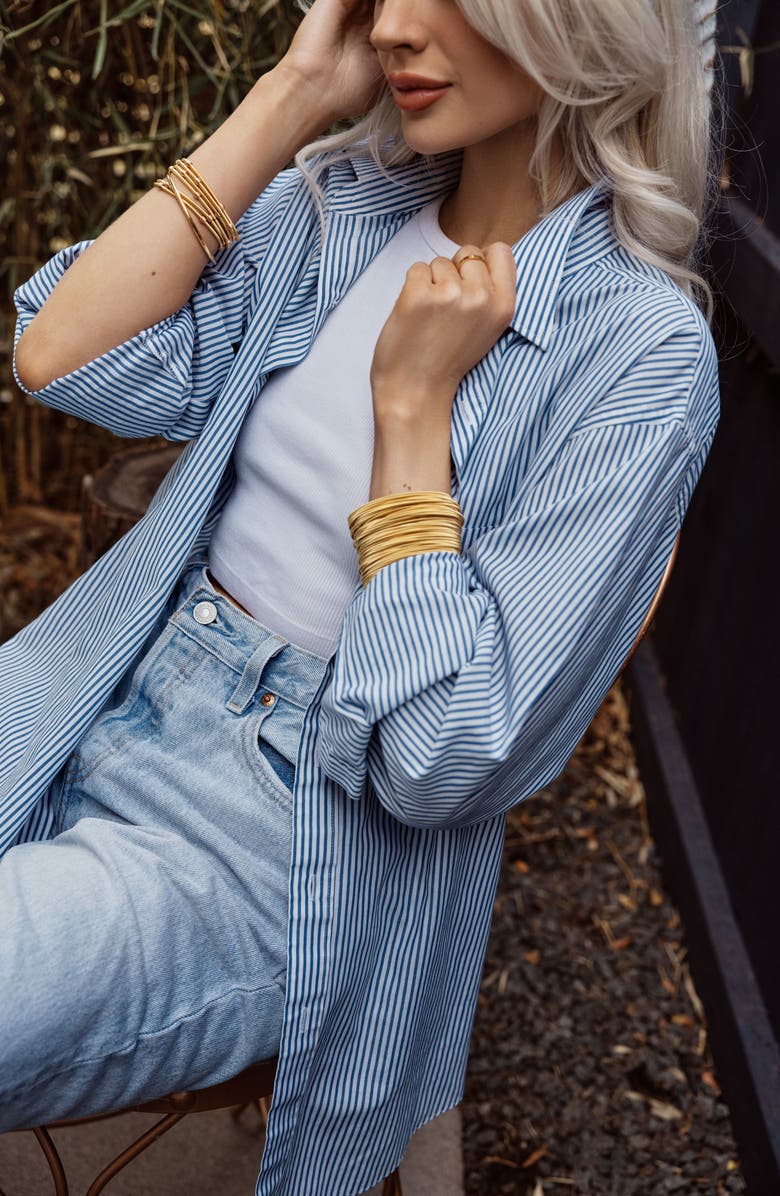 Emerson & Oliver Dia Gold Bracelets, Alternate, color,