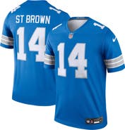 Nike Men's Nike Amon-Ra St. Brown Blue Detroit Lions Team Legend Player Performance Top