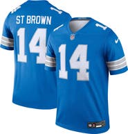 Nike Men's Nike Amon-Ra St. Brown Blue Detroit Lions Team Legend Player Performance Top