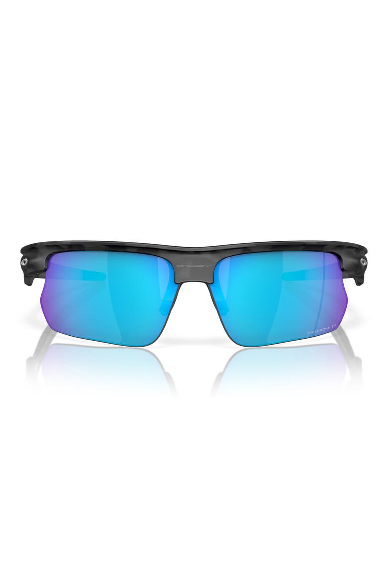 Bisphaera 68mm Prizm™ Gradient Oversize Polarized Rectangular Sunglasses, Main, color, SAPPHIRE