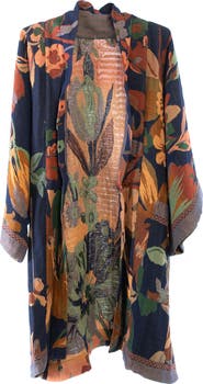 SAACHI Midnight Maple Floral Ruana