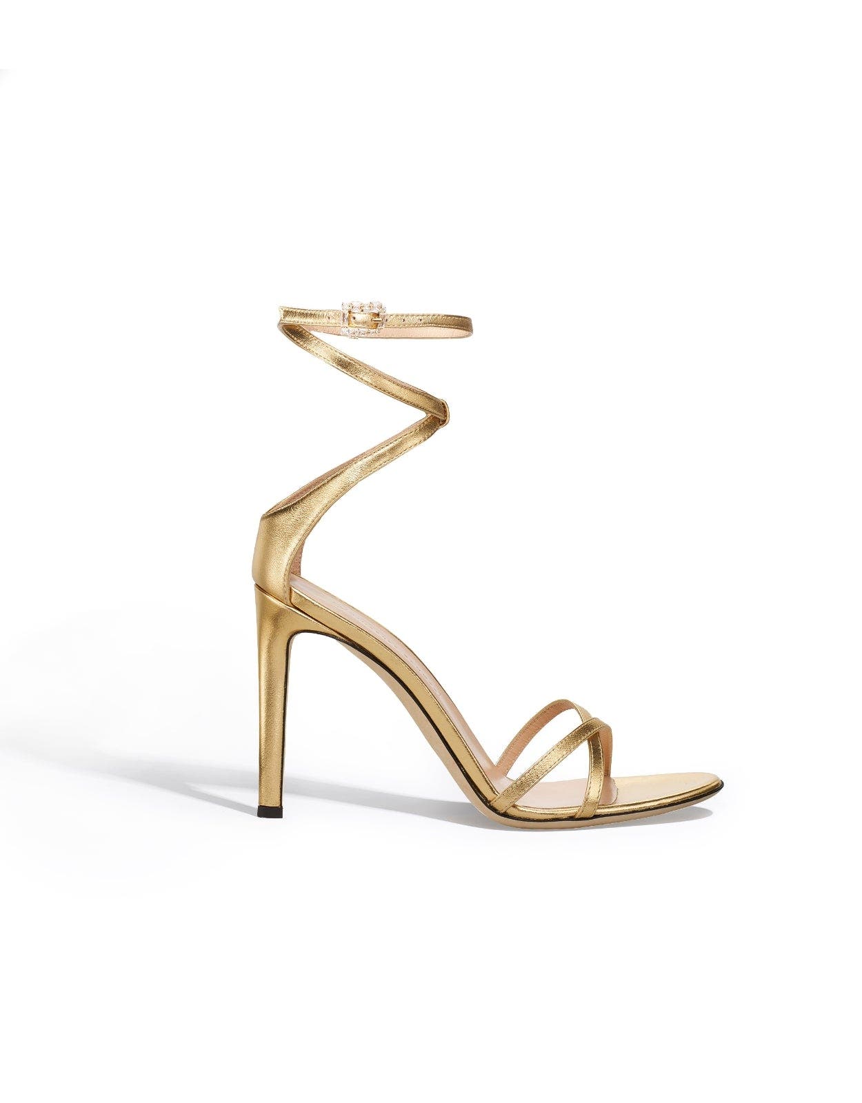 Vixen Leather Strappy Sandals, Alternate, color, Gold