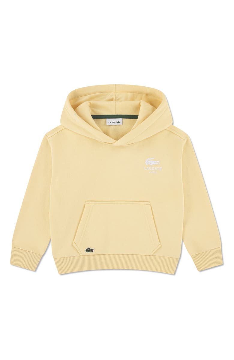 Lacoste Kids' Logo Hoodie, Main, color, Sesame