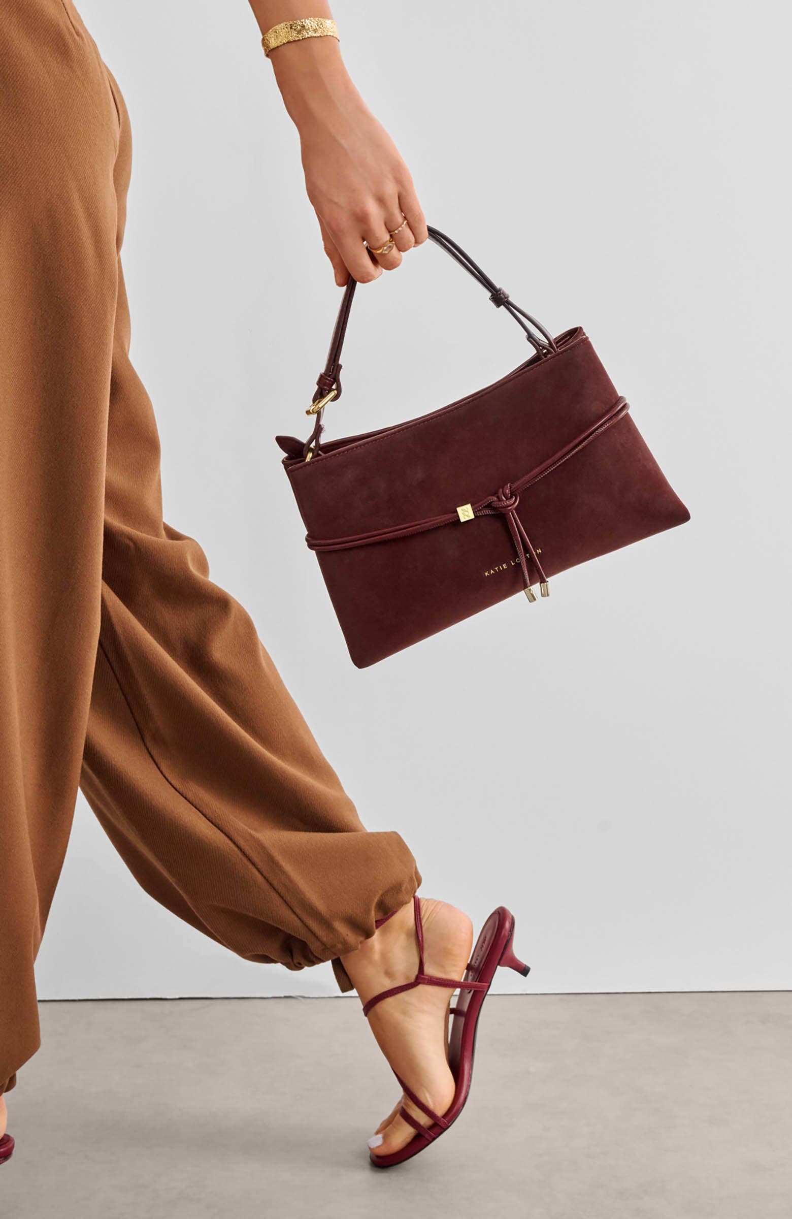 Lori Crossbody Bag, Alternate, color, Cherry Suedette