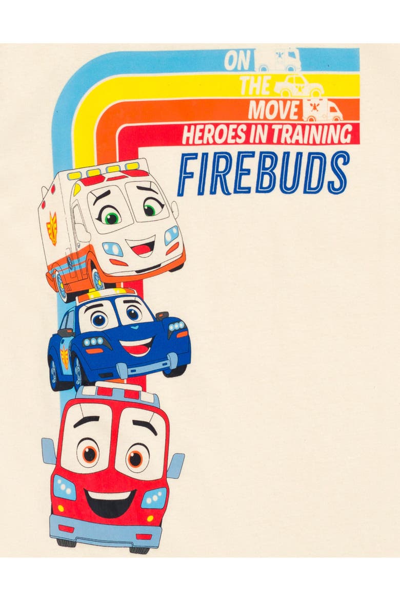 Firebuds 2-Pack Short Sleeve T-Shirts, Alternate, color, Firebuds Red Beige