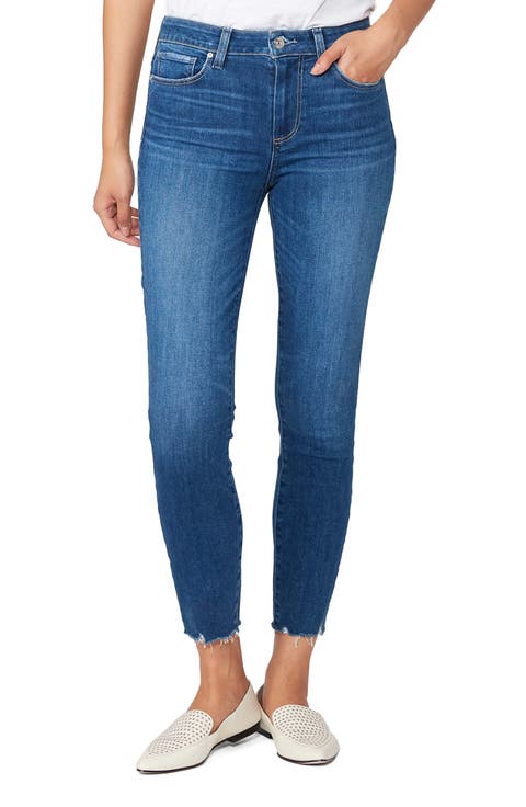 Hoxton Frayed Ankle Skinny Jeans (Duty)