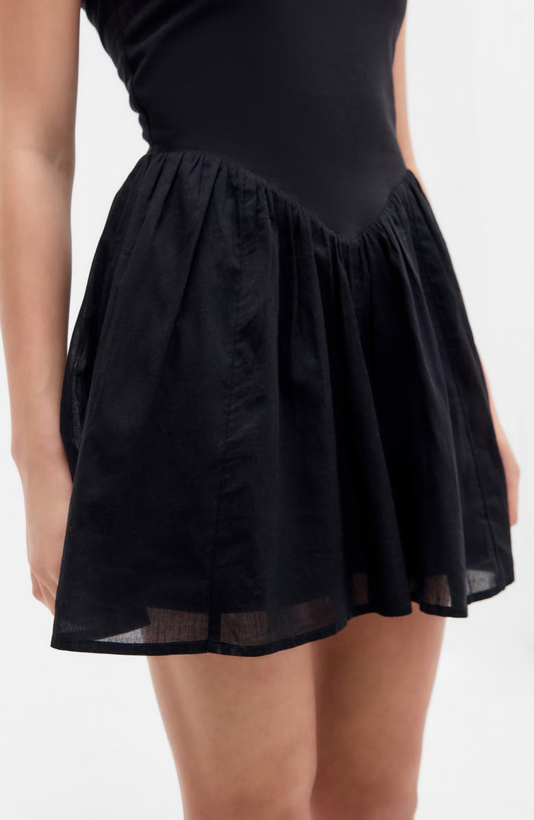 BDG Urban Outfitters Juliette Sleeveless Fit & Flare Minidress, Alternate, color, Black