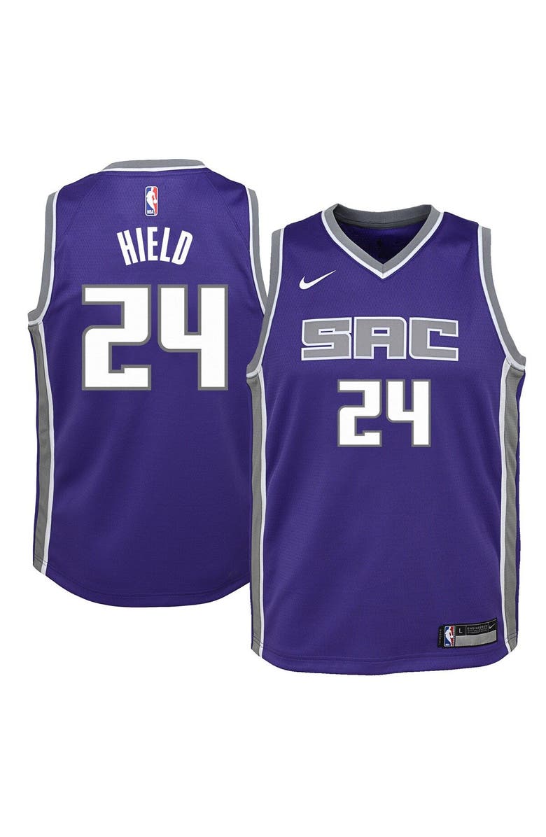 Nike Youth Nike Buddy Hield Purple Sacramento Kings Swingman Jersey - Icon Edition, Alternate, color,