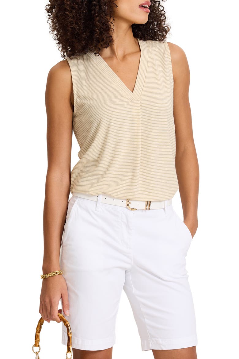 Kauai Tranquil Sea Metallic Tank, Main, color, FRESCO HEATHER