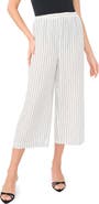 Vince Camuto Stripe Pull-On Ankle Wide Leg Pants