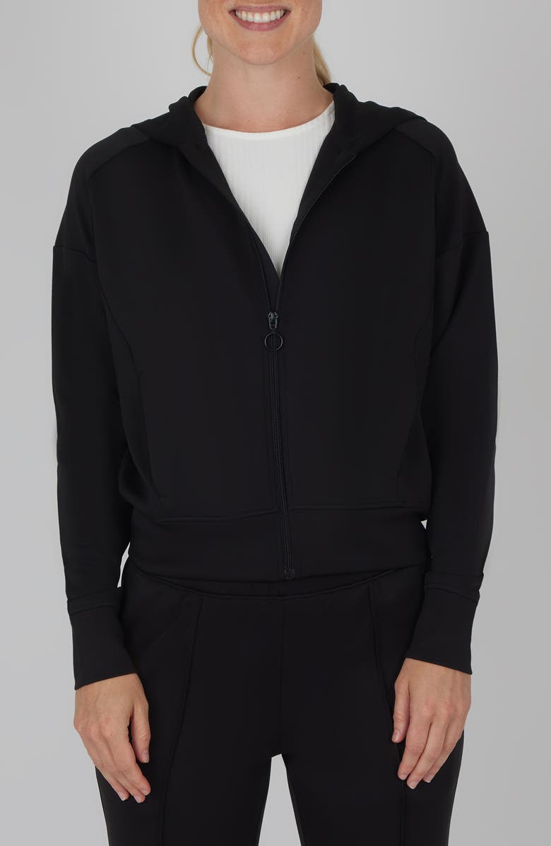 YOGALICIOUS Dahlia Scuba Knit Zip Hoodie, Tank & Pants Set, Main, color, 