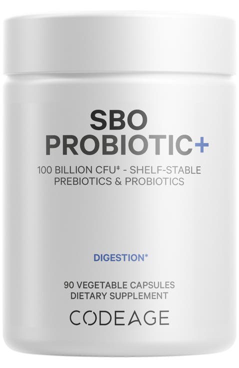 SBO Probiotic 100 Billion CFU + Prebiotics Supplement
