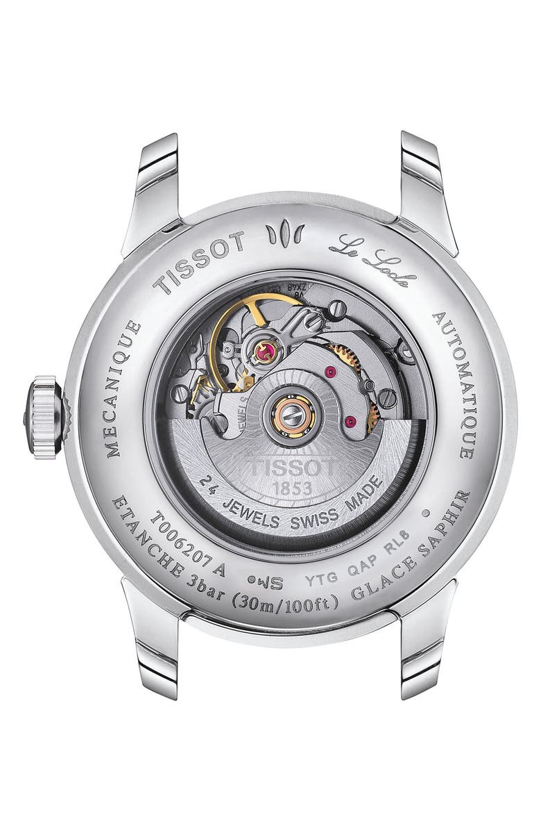 Tissot Le Locle Automatic Leather Strap Watch, 29mm, Alternate, color,