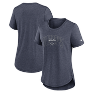 Nike Women's Nike Heather Navy Dallas Cowboys Primetime Backfield Tri-Blend T-Shirt