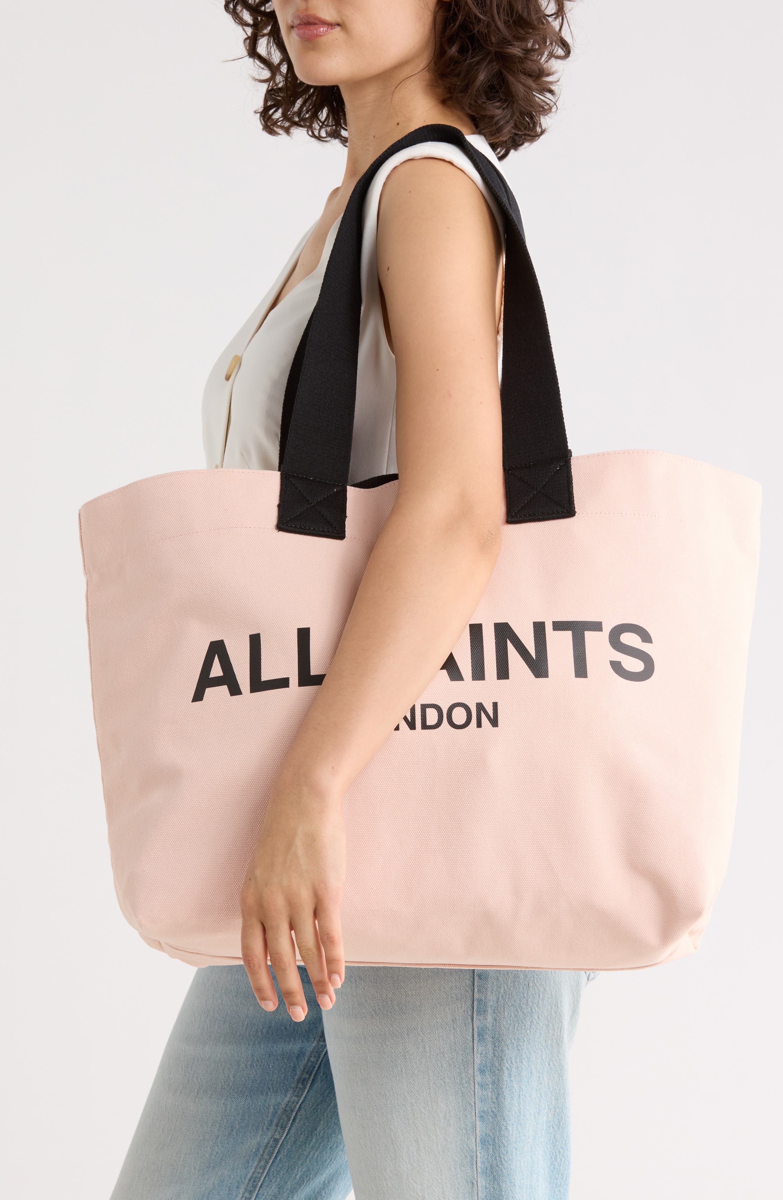 Acari Tote Bag, Alternate, color, ROSE DUST PINK