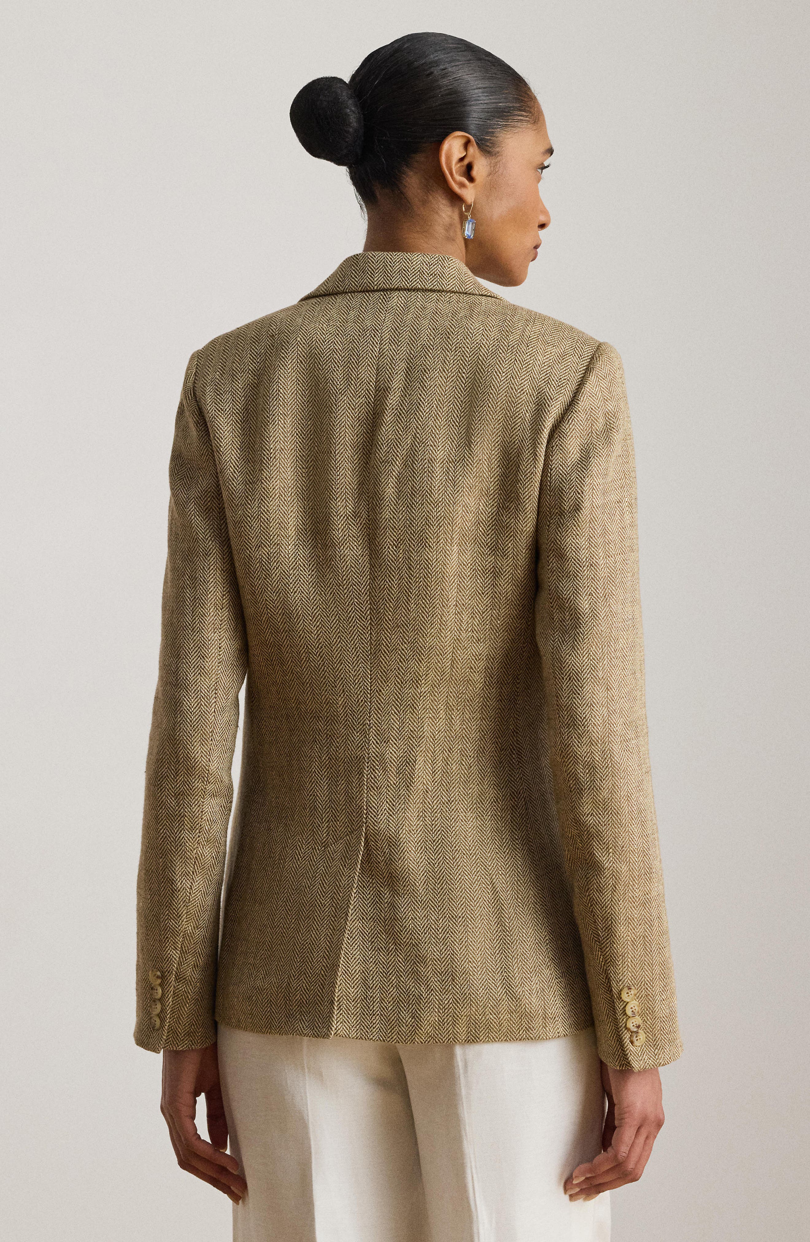 Lauren Ralph Lauren Linen Herringbone Jacket — фото 6