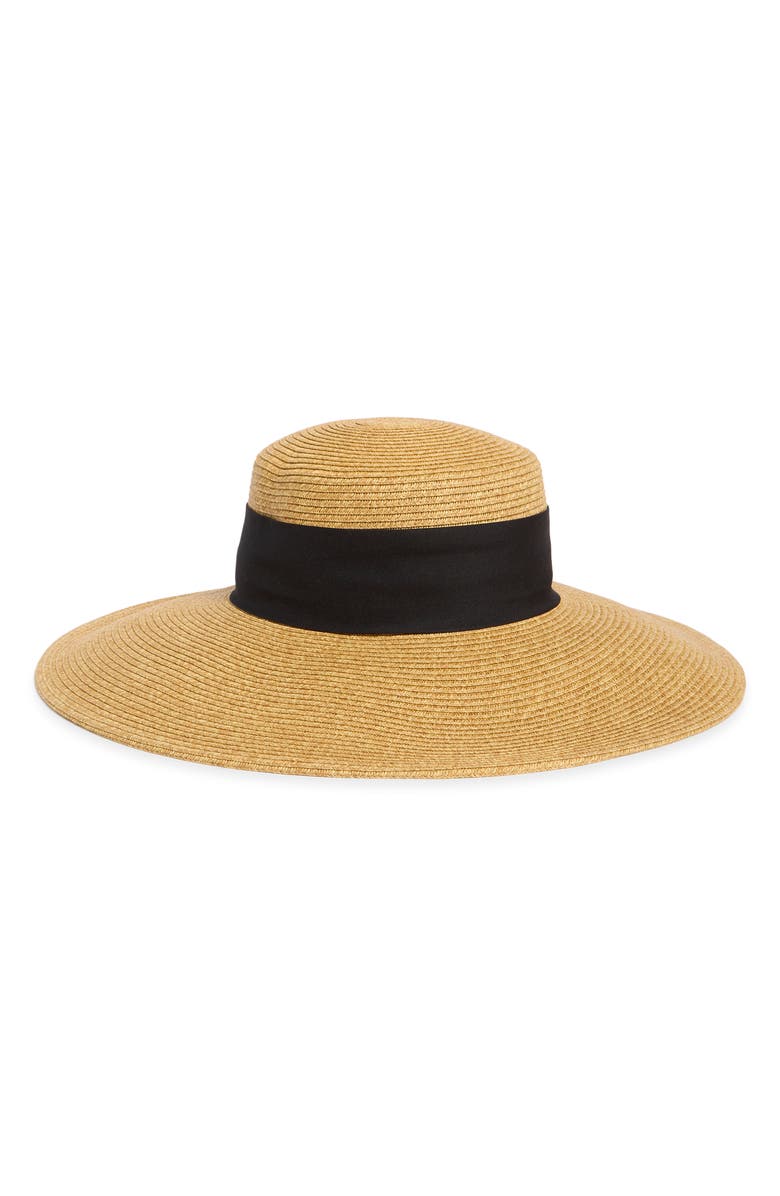 NORDSTROM RACK Floppy Bow Sun Hat, Main, color, Dark Natural